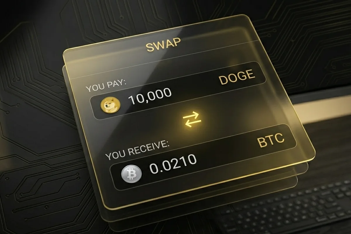 Dogecoin swap interface